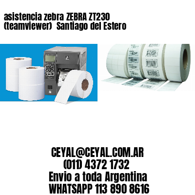 asistencia zebra ZEBRA ZT230 (teamviewer)  Santiago del Estero