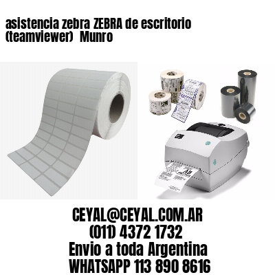 asistencia zebra ZEBRA de escritorio (teamviewer)  Munro