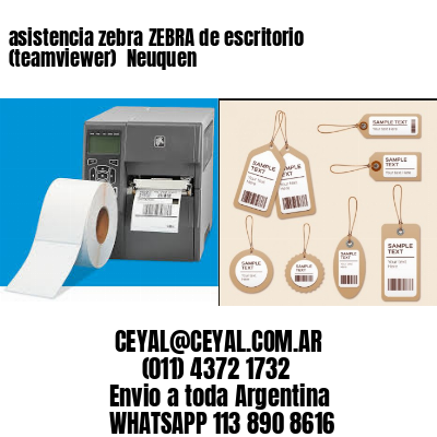 asistencia zebra ZEBRA de escritorio (teamviewer)  Neuquen