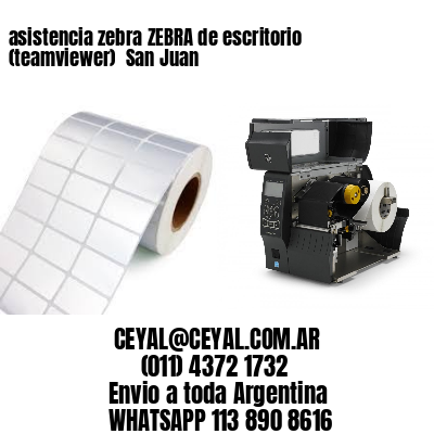 asistencia zebra ZEBRA de escritorio (teamviewer)  San Juan