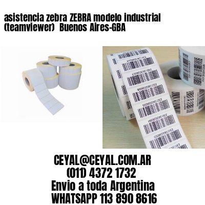asistencia zebra ZEBRA modelo industrial (teamviewer)  Buenos Aires-GBA
