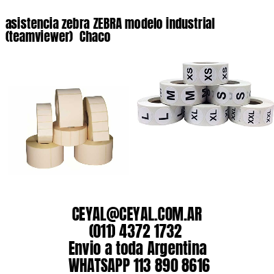 asistencia zebra ZEBRA modelo industrial (teamviewer)  Chaco