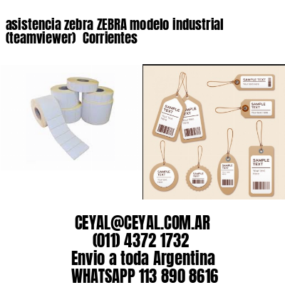 asistencia zebra ZEBRA modelo industrial (teamviewer)  Corrientes