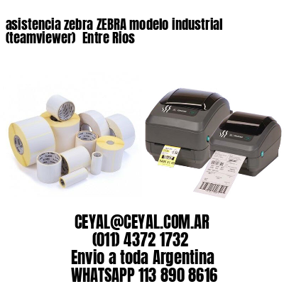 asistencia zebra ZEBRA modelo industrial (teamviewer)  Entre Rios