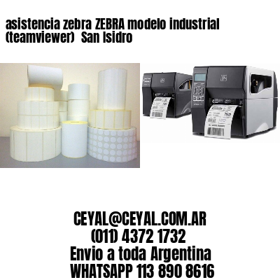 asistencia zebra ZEBRA modelo industrial (teamviewer)  San Isidro