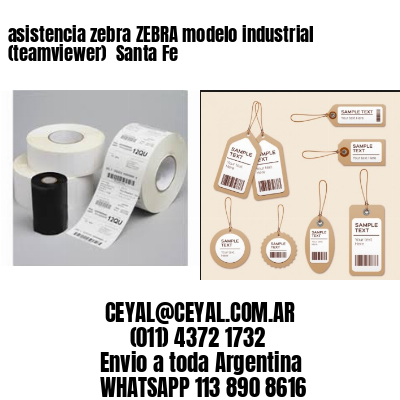 asistencia zebra ZEBRA modelo industrial (teamviewer)  Santa Fe