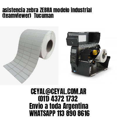 asistencia zebra ZEBRA modelo industrial (teamviewer)  Tucuman