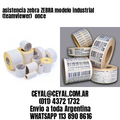asistencia zebra ZEBRA modelo industrial (teamviewer)  once