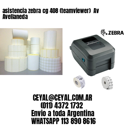 asistencia zebra cg 408 (teamviewer)  Av Avellaneda