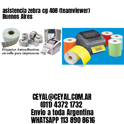 asistencia zebra cg 408 (teamviewer)  Buenos Aires