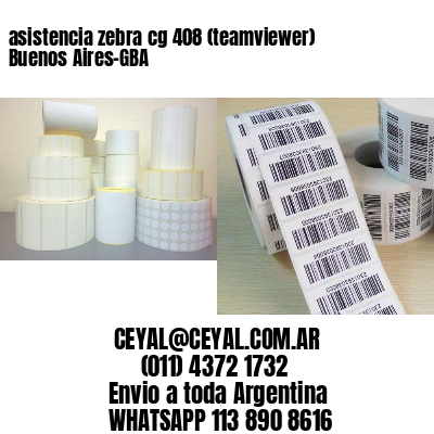 asistencia zebra cg 408 (teamviewer)  Buenos Aires-GBA