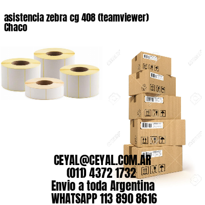 asistencia zebra cg 408 (teamviewer)  Chaco