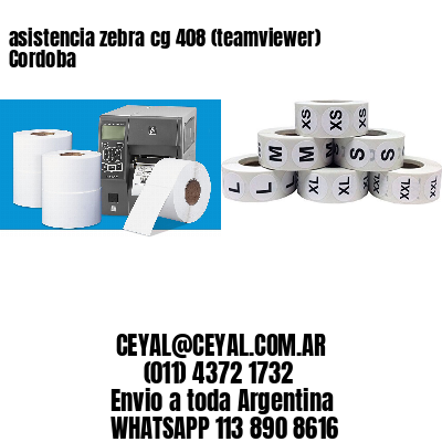 asistencia zebra cg 408 (teamviewer)  Cordoba