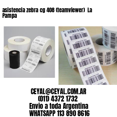 asistencia zebra cg 408 (teamviewer)  La Pampa