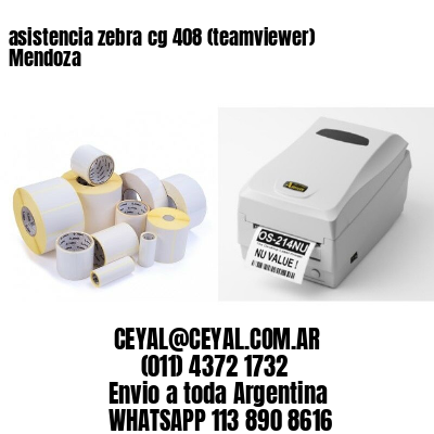 asistencia zebra cg 408 (teamviewer)  Mendoza