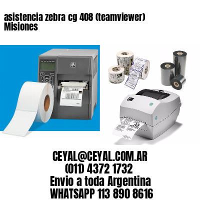asistencia zebra cg 408 (teamviewer)  Misiones