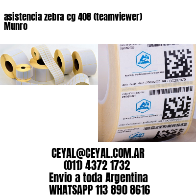 asistencia zebra cg 408 (teamviewer)  Munro