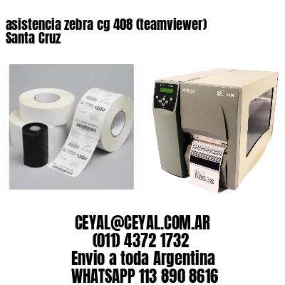 asistencia zebra cg 408 (teamviewer)  Santa Cruz