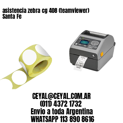 asistencia zebra cg 408 (teamviewer)  Santa Fe