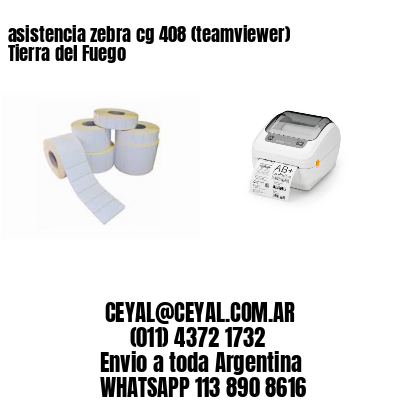 asistencia zebra cg 408 (teamviewer)  Tierra del Fuego