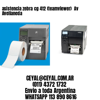 asistencia zebra cg 412 (teamviewer)  Av Avellaneda