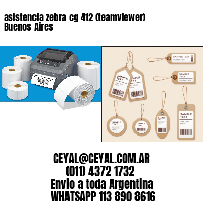 asistencia zebra cg 412 (teamviewer)  Buenos Aires