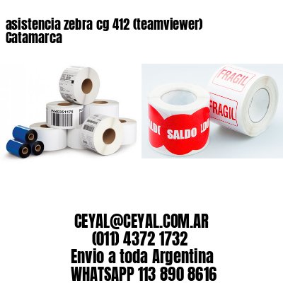 asistencia zebra cg 412 (teamviewer)  Catamarca