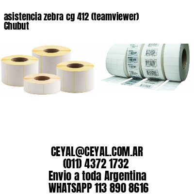 asistencia zebra cg 412 (teamviewer)  Chubut