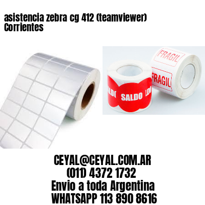 asistencia zebra cg 412 (teamviewer)  Corrientes