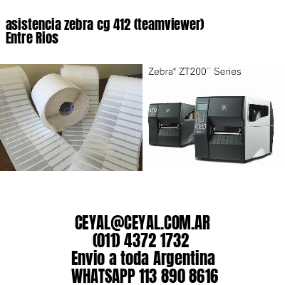 asistencia zebra cg 412 (teamviewer)  Entre Rios