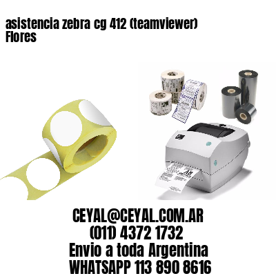 asistencia zebra cg 412 (teamviewer)  Flores