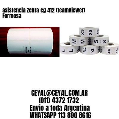 asistencia zebra cg 412 (teamviewer)  Formosa