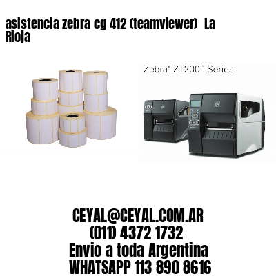 asistencia zebra cg 412 (teamviewer)  La Rioja