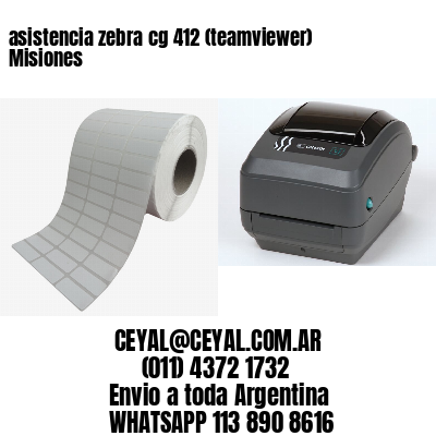 asistencia zebra cg 412 (teamviewer)  Misiones