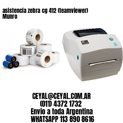 asistencia zebra cg 412 (teamviewer)  Munro