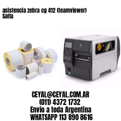 asistencia zebra cg 412 (teamviewer)  Salta