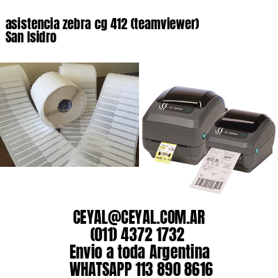 asistencia zebra cg 412 (teamviewer)  San Isidro