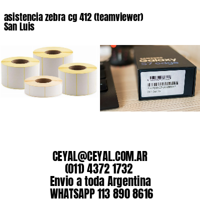 asistencia zebra cg 412 (teamviewer)  San Luis