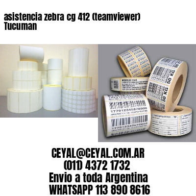 asistencia zebra cg 412 (teamviewer)  Tucuman