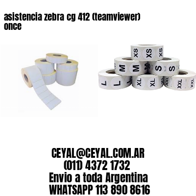 asistencia zebra cg 412 (teamviewer)  once
