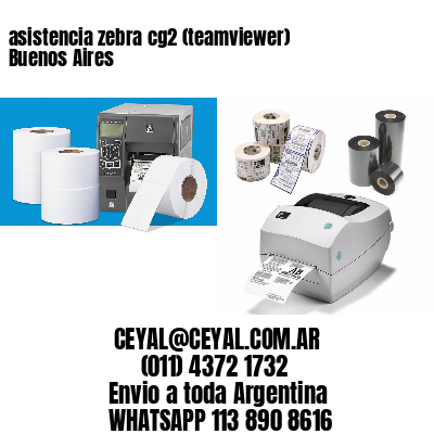 asistencia zebra cg2 (teamviewer)  Buenos Aires