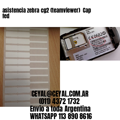 asistencia zebra cg2 (teamviewer)  Cap fed
