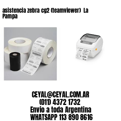 asistencia zebra cg2 (teamviewer)  La Pampa