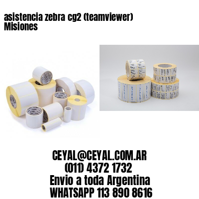 asistencia zebra cg2 (teamviewer)  Misiones