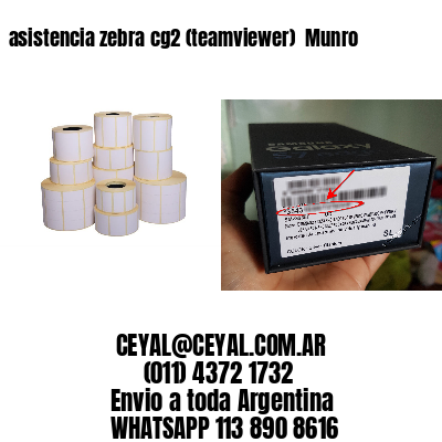 asistencia zebra cg2 (teamviewer)  Munro