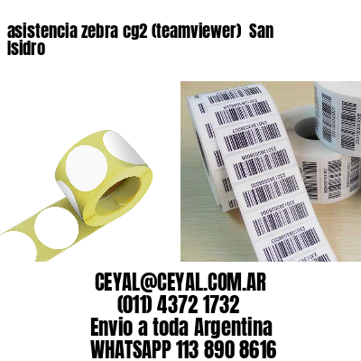 asistencia zebra cg2 (teamviewer)  San Isidro
