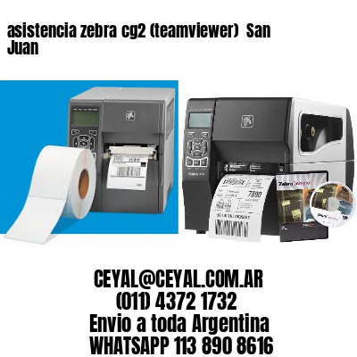 asistencia zebra cg2 (teamviewer)  San Juan