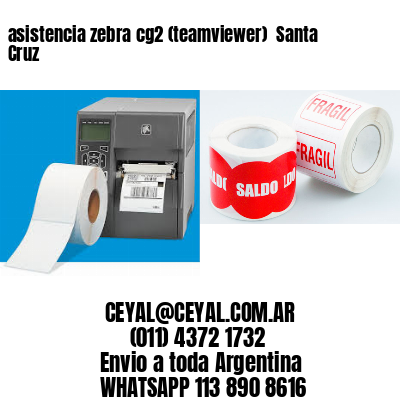 asistencia zebra cg2 (teamviewer)  Santa Cruz