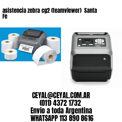asistencia zebra cg2 (teamviewer)  Santa Fe