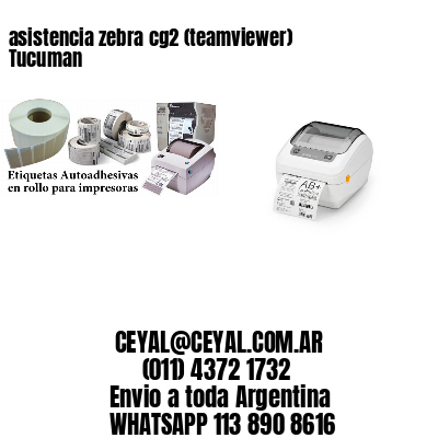 asistencia zebra cg2 (teamviewer)  Tucuman